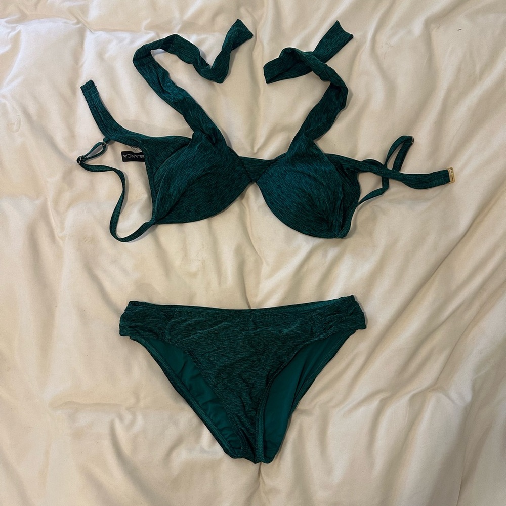 La Blanca Green Padded Two Piece Swimsuit 6
